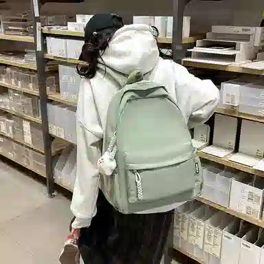 醇龙  简约纯色大容量 尼龙 男女通用 多色 背包双肩包