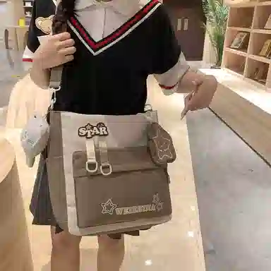 醇龙 学生补习上课大容量 单肩包斜挎包 尼龙 男女通用 多色