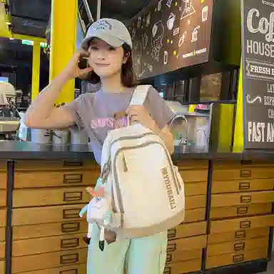 醇龙  尼龙春游小背包外出旅游学生补课双肩包 男女通用 多色