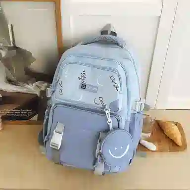 醇龙 书包初高中生大容量百搭背包学生拼接电脑旅行 尼龙 双肩包 男女同款情侣款 多色