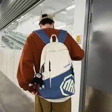 醇龙 简约大容量时尚百搭通勤学生 尼龙 双肩包 常规 男女同款情侣款 多色