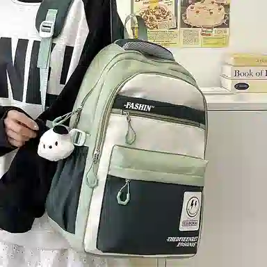 醇龙 男女通用 多色 尼龙 双肩包 大容量拉链开合休闲百搭