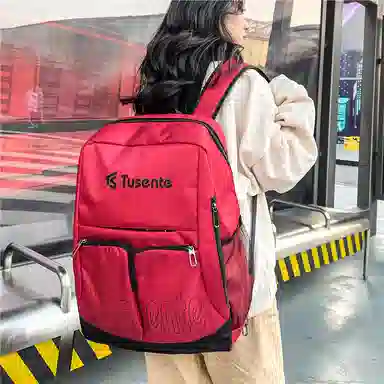醇龙 男女通用 多色 牛津布 双肩包 大容量休闲纯色