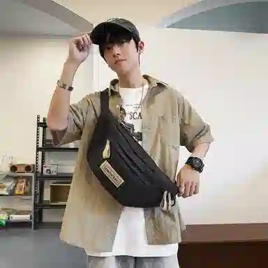 醇龙  大容量休闲运动工装旅游 尼龙 胸包 男女同款情侣款 多色