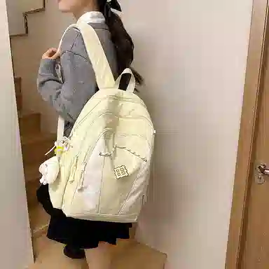 醇龙 暗黑系工装风街拍时尚轻便 尼龙 双肩包 女款 多色