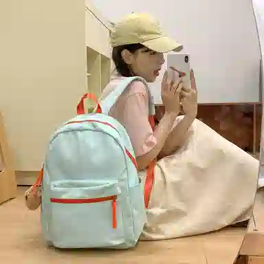 醇龙 男女通用 多色 尼龙 百搭通勤撞色大容量 双肩包