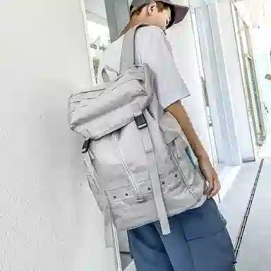 茵初 简约实用休闲大容量 牛津布 双肩包 常规 男女同款情侣款 多色