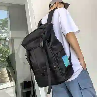 茵初 简约实用休闲大容量 牛津布 双肩包 常规 男女同款情侣款 多色