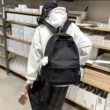 醇龙  简约纯色大容量 尼龙 男女通用 多色 背包双肩包