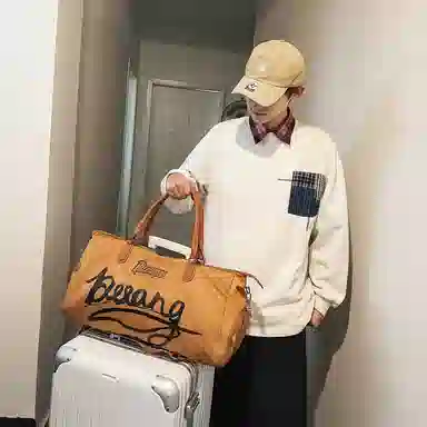 醇龙 干湿分离短途大容量休闲 尼龙布 健身包手提单肩斜挎包旅行包 常规 男女同款情侣款 黑/灰/棕/红