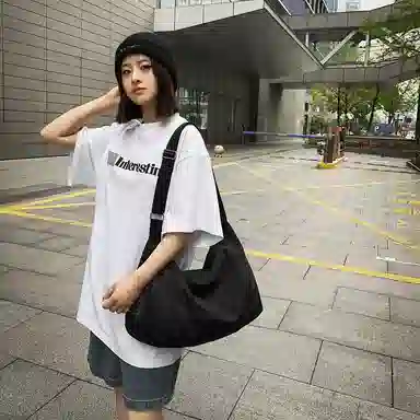 醇龙 日系大容量百搭时尚轻便通勤简约 单肩包 尼龙 男女通用 多色