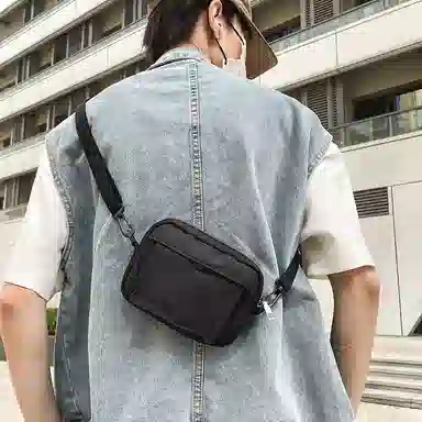 醇龙 尼龙男女通用多色简约单肩包情侣运动手机包休闲百搭斜挎包