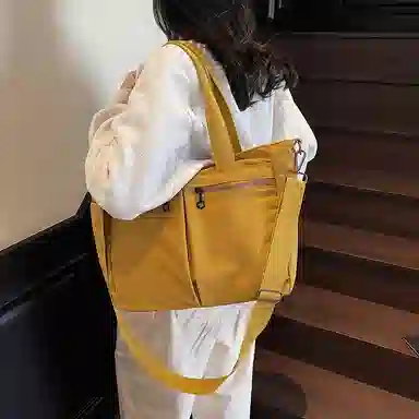 醇龙 大容量百搭通勤时尚潮流 尼龙 托特包单肩包 常规 男女同款情侣款 多色