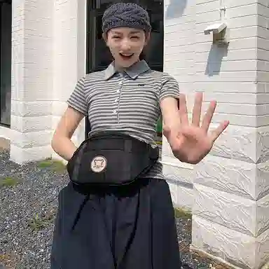 醇龙 日系百搭轻便洋气 尼龙 腰包 常规 男女同款情侣款 多色