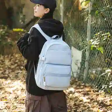 醇龙 时尚简约旅行收纳初高中大学生休闲书包 尼龙 双肩包 常规 男女同款情侣款 多色