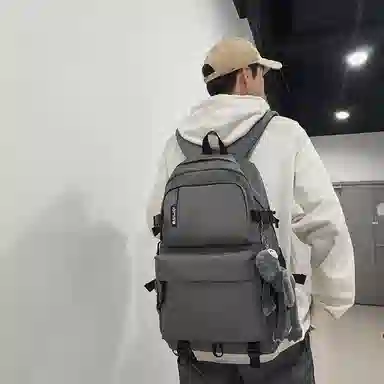 醇龙 尼龙 男女通用 多色 拉链开合大容量 双肩包