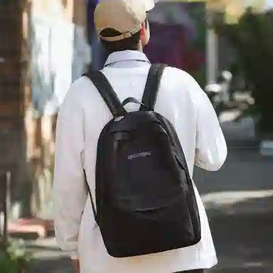 醇龙  男女通用多色尼龙书包学生简约百搭双肩包包潮学院风旅行背包