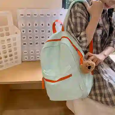 醇龙 男女通用 多色 尼龙 百搭通勤撞色大容量 双肩包