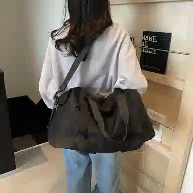 醇龙 时尚轻便大容量手提出差行李包短途旅游衣物收纳包 尼龙 旅行包 男女同款情侣款 多色