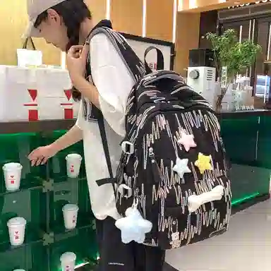 醇龙 百搭简约大容量减负旅行 双肩包 尼龙 女款 多色