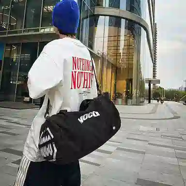 醇龙 健身包干湿分离游泳训练包大容量行李包轻便手提斜挎背包 尼龙 旅行包 男女同款情侣款 多色