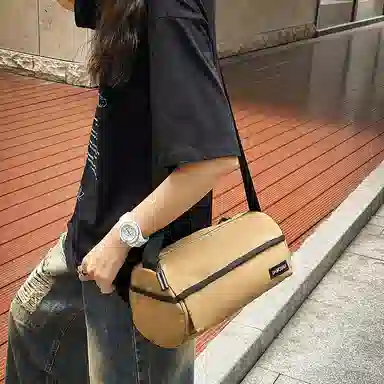 醇龙 纯色时尚潮流高级百搭 尼龙 单肩包 常规 男女同款情侣款 多色