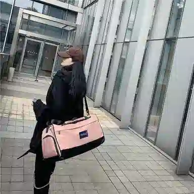 醇龙 大容量干湿分离 尼龙 旅行包 男女同款情侣款 黑/深灰/粉/红/卡其/绿/蓝