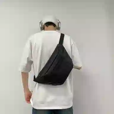 醇龙 尼龙布 男女通用 拉链开合百搭通勤 多色 胸包