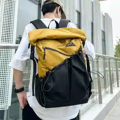 醇龙 旅行轻便大容量潮牌徒步运动背包学生书包 牛津布 双肩包 男女同款情侣款 多色