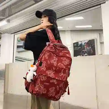 醇龙  尼龙男女通用多色大容量双肩包