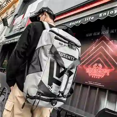 醇龙 多功能双肩大容量 牛津纺 旅行包 常规 男女同款情侣款 黑/红/灰