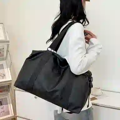 醇龙  男女通用双色旅行包短途轻便行李包袋出差大容量可手提单肩斜挎