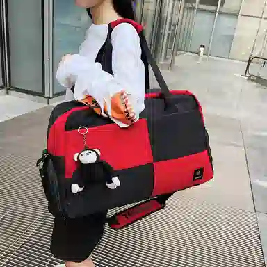 醇龙 大容量多用轻便干湿分离 牛津布 单肩包 男女同款情侣款 黑/蓝/青绿/红/白/粉/黄/紫