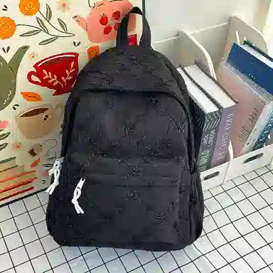 醇龙 韩系轻便旅游百搭大容量 尼龙 双肩包 常规 女款 白色/黑色/粉红色