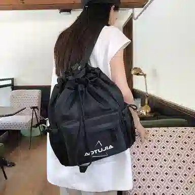 醇龙 抽绳运动大容量背包旅行简易健身轻便篮球口袋 尼龙 单肩包双肩包 男女同款情侣款 多色