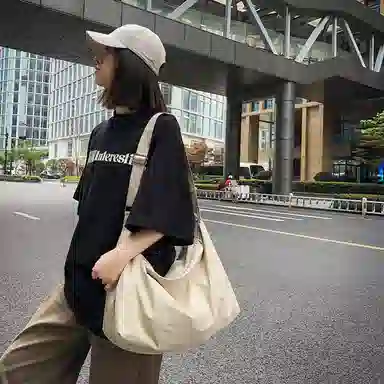 醇龙 日系大容量百搭时尚轻便通勤简约 单肩包 尼龙 男女通用 多色