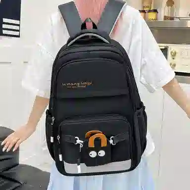 醇龙 学院风简约百搭电脑背包 尼龙 双肩包 常规 男女同款情侣款 多色