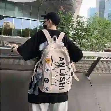 醇龙 简约时尚大学生休闲 百搭 大容量 情侣 男女通用 多色 尼龙 双肩包