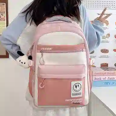 醇龙 男女通用 多色 尼龙 双肩包 大容量拉链开合休闲百搭