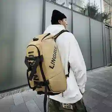 醇龙 多功能运动大容量 尼龙 旅行包 男女同款情侣款 黑色/卡其色/灰色