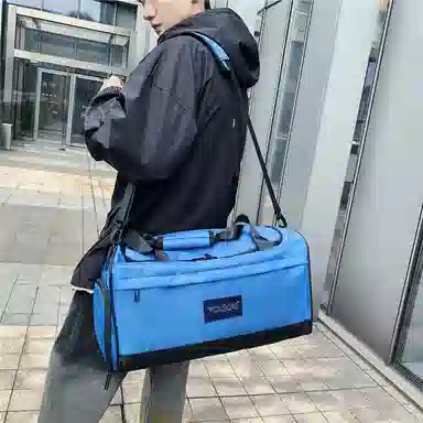 醇龙 大容量干湿分离 尼龙 旅行包 男女同款情侣款 黑/深灰/粉/红/卡其/绿/蓝