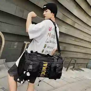 醇龙 大容量  干湿分离  多用途 时尚挂件 尼龙 旅行包 男女同款情侣款 多色