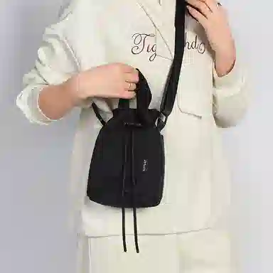 醇龙 户外抽绳小挎包女潮轻便运动束口手机包便携式瑜伽 牛津布 单肩包 常规 男女同款情侣款 多色