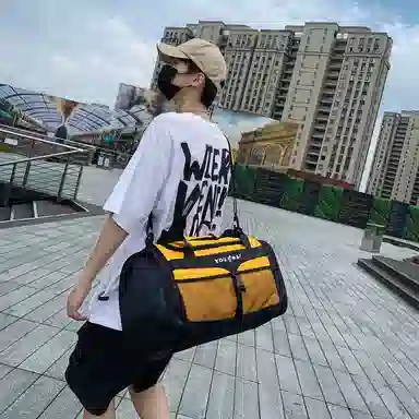 醇龙 多功能大容量干湿分离 尼龙 旅行包 常规 男女同款情侣款 黑色/红色/黄色/粉色/绿色/卡其色