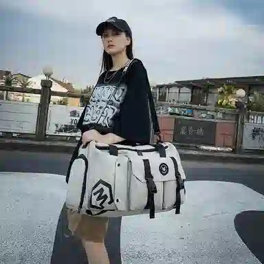 醇龙 休闲简约多功能干湿分离旅游时尚百搭 牛津复合布 旅行包 常规 男女同款情侣款 黑/卡其/红/粉/紫/黄/青绿/牛仔蓝/军绿