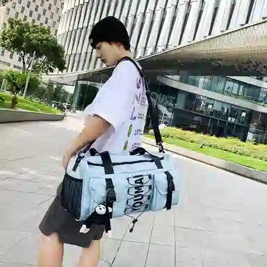 醇龙 大容量  干湿分离  多用途 时尚挂件 尼龙 旅行包 男女同款情侣款 多色