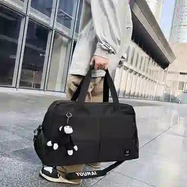 醇龙 大容量多用轻便干湿分离 牛津布 单肩包 男女同款情侣款 黑/蓝/青绿/红/白/粉/黄/紫