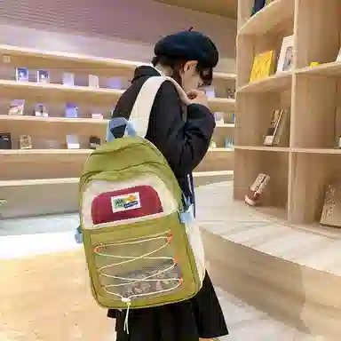 醇龙  尼龙男女通用多色露营多巴胺双肩包电脑大容量