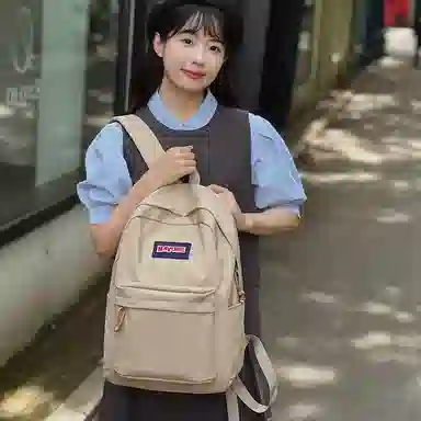 醇龙 简约韩版休闲百搭旅行 双肩包 尼龙 男女通用 多色