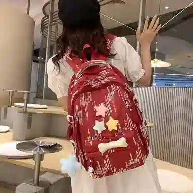 醇龙 百搭简约大容量减负旅行 双肩包 尼龙 女款 多色